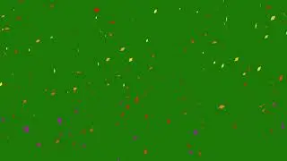 Green Screen Effects - 4K Green Screen Confettis Animation - Copyright Free