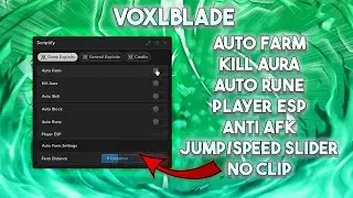 VOXLBLADE Auto Farm & More | Synapse X and KRNL | 2023