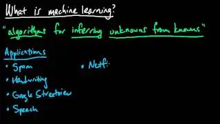 (ML 1.1) Machine learning - overview and applications