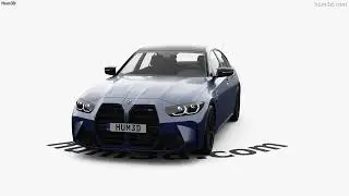 BMW M3 Competition 2022 3D model by 3DModels.org
