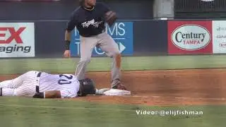Jasson Dominguez FACE PLANTS Into Third Base For Triple