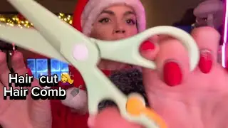 ASMR | Hair cut 💇‍♀️ Hair Comb 🪮 #asmrforsleep #asmrhairbrushing #asmrhaircut #olgaasmr