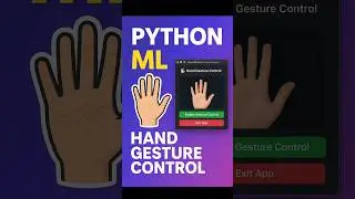 👉 Python ML Hand Gesture Control 🖐 | Control Your PC with Gestures (No CV2/No Mediapipe) 🔥 