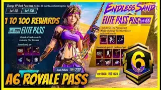 A6 ROYAL PASS | A6 ROYAL PASS 1 TO 100 REWARDS