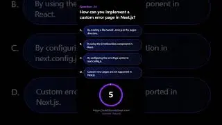 How can you implement a custom error page in Next js