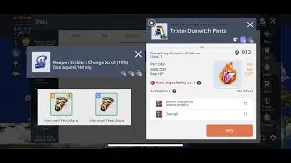 Maplestory M - Weapon Emblem Change Scroll + RA Pants Enhancement!