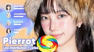 LE SSERAFIM - Pierrot (Line Distribution + Lyrics Karaoke) PATREON REQUESTED