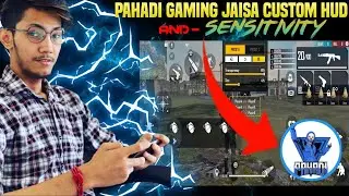PAHADI Gamer custom HUD |  pahadi gamer jaisi settings kaise kare #pahadigamer #pahadi #crxpahadi