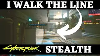 I walk the line Cyberpunk 2077 STEALTH GAMEPLAY Enter the mall find the van in the lobby find agent