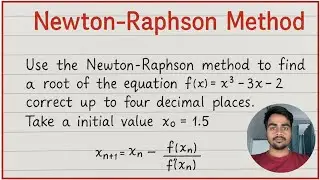 Newton raphson method || how to solve Newton raphson method|| engineering mathematics