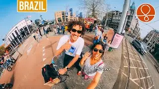 Rapid Ride on the Back of the Bike in Amsterdam