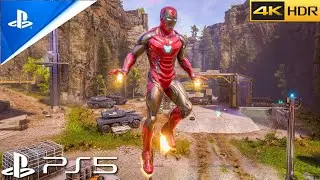THE IRONMAN Gameplay | Marvel Avengers Walkthrough -(PS5)Game | 4K 60FPS Ray Tracing -No Commentary