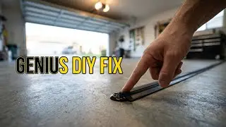 Stop flooding in your garage from rain (Rubber threshold seal)