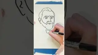✨🖌️ ‘Let there be peace.’ 🌟 #ArtInMotion #HistoryInTheMaking #UlyssesSGrant #drawing #art #timelapse