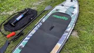 SUP борд SCIROCCO JS LE 320 - распаковка и мини обзор