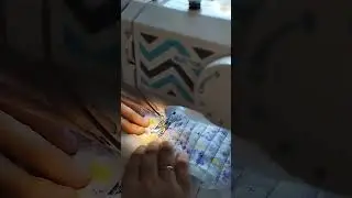 Шью первую косметичку.Процесс стежки ❤️