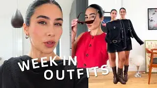 What I wore this week in my 30's (drinks, wedding guest, casual)