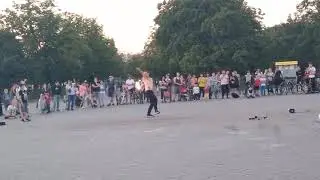 Фаер шоу в Южно-Приморским парке. Санкт-Петербург