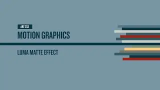 After Effects Luma Matte Effect