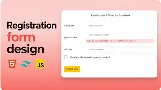 🎨 Style Form Elements with Tailwind CSS | Input, Checkbox & Button ||part-1🚀