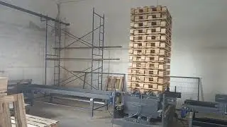 Линия обработки поддонов г.  Тюмень - Pallets nailing mashine Tyumen