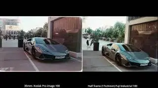 Film Kodak Pro image 100 (35mm) vs Fujicolor Industrial 100 (Half frame)