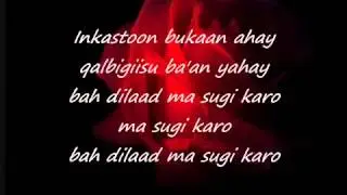 Nimcaan Hilaac-Barashadii ma quusbaa-(Lyrics)