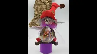 Lunotta befanotta - Befana con sfera porta caramelle