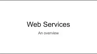 Introduction to Web Services