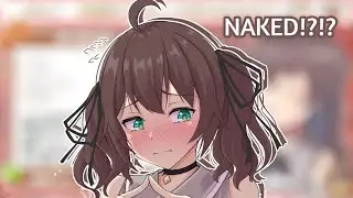 Matsuri Slapped Her Boobs While Naked In Stream!?!? [Hololive|Eng Sub]