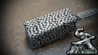 Damascus steel from bearing balls.