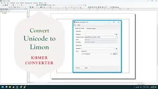 [Tutorial] - Convert Unicode To Limon font to use in ArcMap
