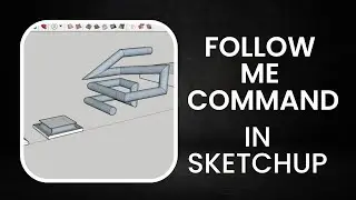 Different way of using Follow Me Command in SketchUp