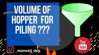 How  to find the volume of hopper in Piling ? Detailed calculation II CIVIL ENGINEERING PLATFORM II