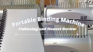 Deli E3870 Comb Binding Machine 12 Punched Sheets Silver  || Unboxing and Review