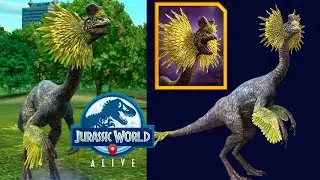 Гибрид Дилофозавра - Овилафозавр Jurassic World Alive ovilophosaurus jwa