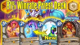 Best 81% Winrate Priest Deck To Craft Now For Legend Climbing At Perils in Paradise | Hearthstone