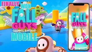 I Finally Won a Game in Fallguys-UltimateKnockout Mobile