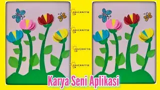Cara Membuat Karya Seni Aplikasi Bunga Tulip 3 Dimensi Dari Kertas Origami Kelas 4 Tema 7