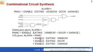 Lecture 7: Combinational Circuit Analysis and Synthesis