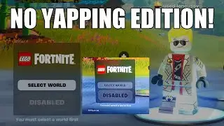 CAN'T SELECT WORLD IN LEGO FORTNITE *FIX* - Console Bug (NO YAPPING!)