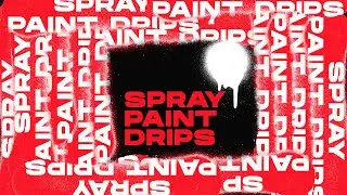 Artistic Fluidity: Spray Paint Drips Effects