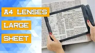 A4 Lenses Large Sheet Magnifier Magnifying Glass Book Reading Lens Page Glass Lens Magnification Aid