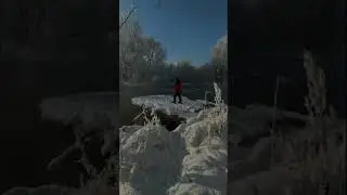 Зимняя сказка на рыбалке #shorts #сибирь #красноярск #рыбалка #спиннинг #fishing #siberia
