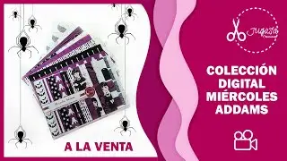 MIÉRCOLES ADDAMS! 🎃 COLECCIÓN de HALLOWEEN. Un toque oscuro para tu SCRAPBOOKING | JUGASA