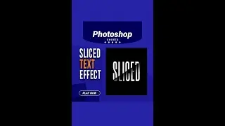 Make Sliced Text Effect in Photoshop | Photoshop Tutorials | Youtube Shorts 