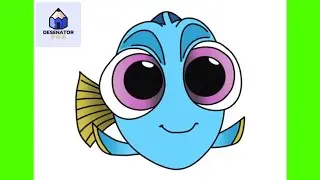 Cum Să O Desenezi Pe DORY (Nemo) | Usor Pas cu Pas Tutorial pentru Incepatori