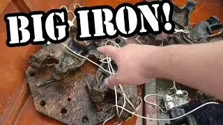 Detecting in a Beach and Retrieving Big Iron [Metal Detecting]