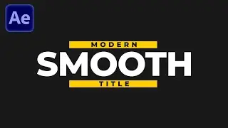 Smooth TEXT ANIMATION in After Effects | Tutorial Deutsch #4