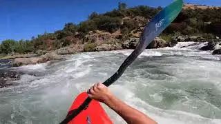 Whitewater Kayaking - Pov of Chili Bar on the South Fork of American River CA